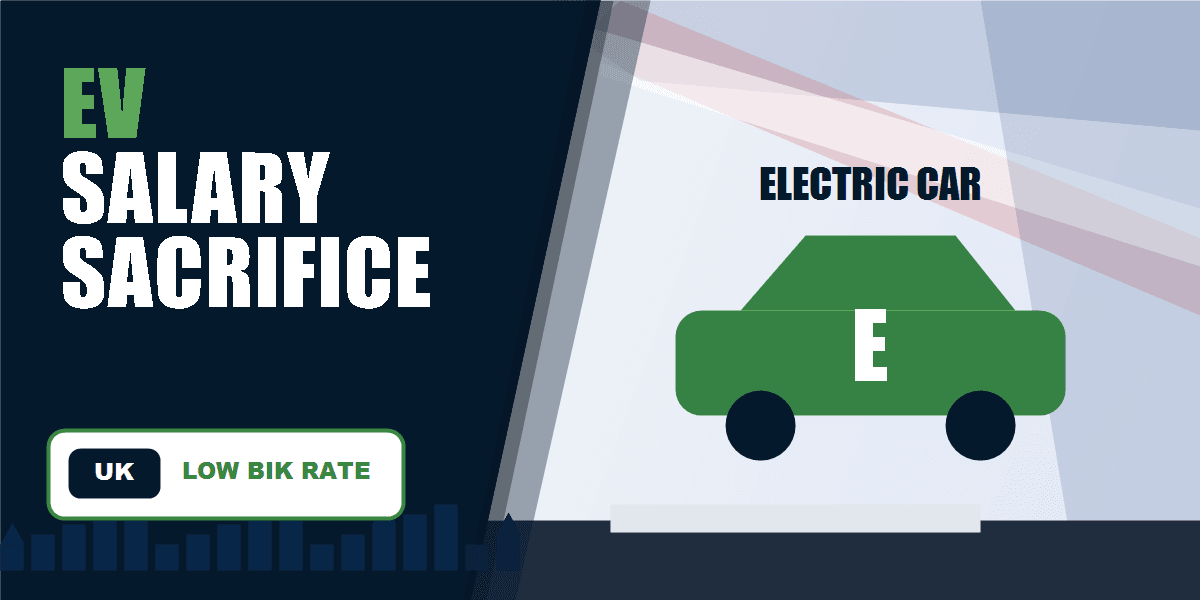 UK electric vehicle salary sacrifice tax saving infographic