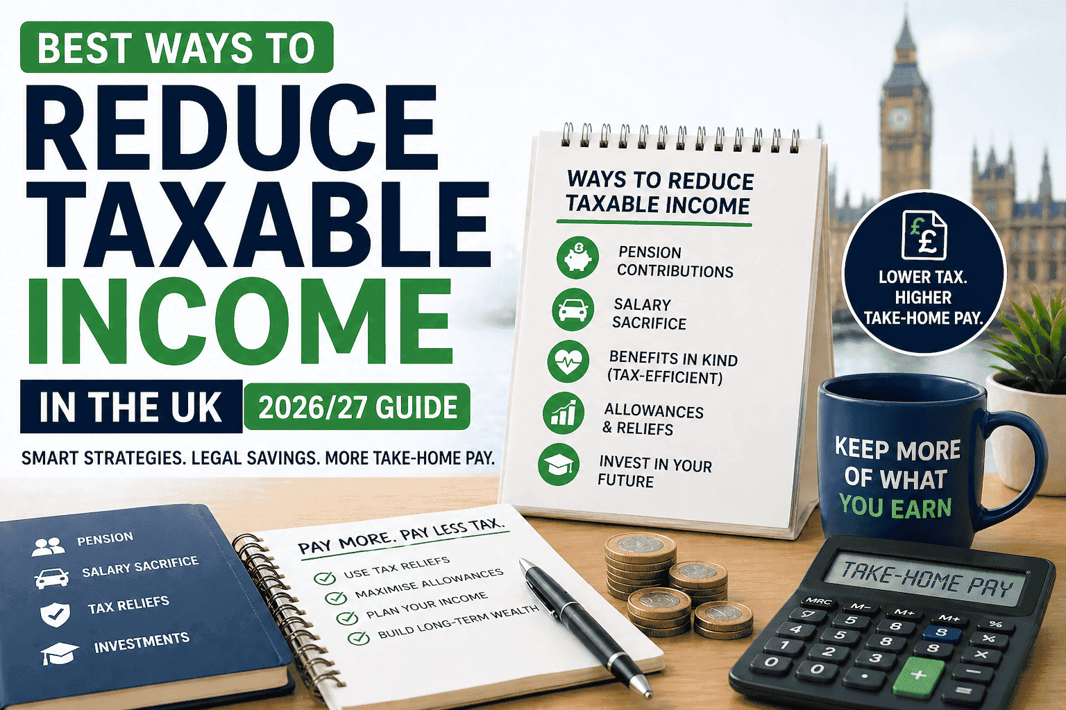 Best ways to reduce taxable income in the UK 2026/27 — legal strategies explained