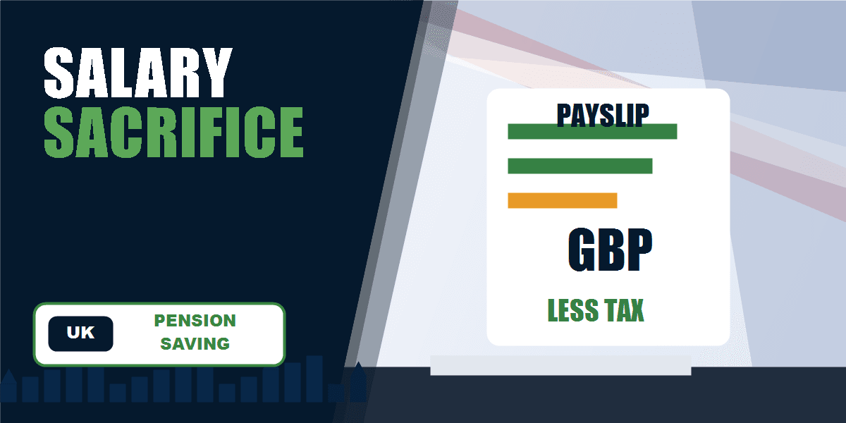 UK salary sacrifice pension tax saving infographic