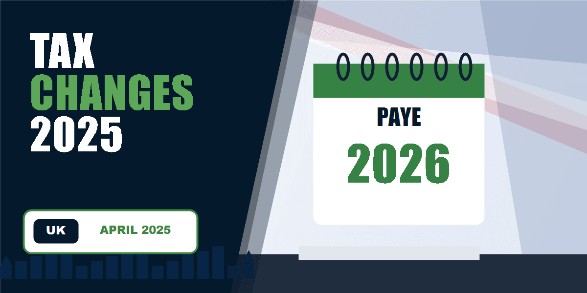 UK tax changes 2025 26 PAYE and National Insurance infographic