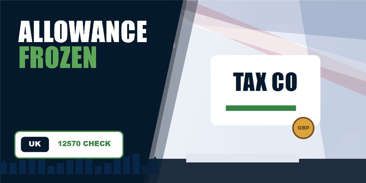 UK personal allowance frozen tax threshold changes infographic